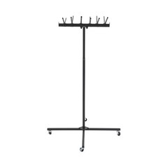 Metal Jump Rope Holder Rack Adjustable Height Rope Holder Rope Rack With Wheels