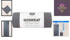 GoSweat Non-Slip Yoga Towel – Super-Absorbent Microfiber 72×26.5 for Hot Yoga