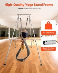 Triangular 9.6ft Aerial Rig Stand, 551lb Support, Non-Slip, Detachable, Compact