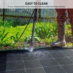 MAXWAVE 18 Pack 12″ x 12″ Modular Interlocking Floor Mats, Soft PVC Non-Slip …