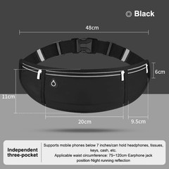 Sports Waist Pack Women Men Running Belt Waist Bag Waterproof Waist Bag Portable