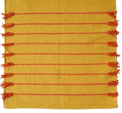 Yoga Mat and Sound Bath Meditation Rug: 100% Cotton, Non-Toxic, Handmade