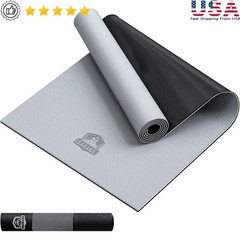 Extra Large Non Slip Yoga Mat Thick Durable PVC Exercise Mat W/ Carry Bag New