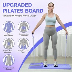 6 in 1 Home Pilates Reformer Foldable Board