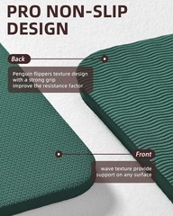 Yoga Mat 72x 32×1/3Extra Wide Non-Slip Exercise Fitness Mats Eco-Friendly TPE