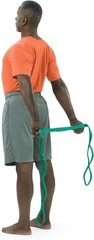 Stretch Out Strap Nylon 6ft with Exercise Poster for Physical Therapy Yoga