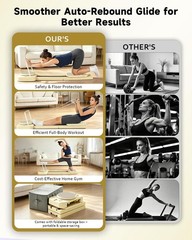 Portable Foldable Pilates Reformer 2026 9-in-1 Travel Board