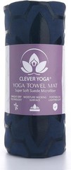 Clever Yoga Non-Slip Hot Towel Mat – Sweat Absorbent Microfiber DarkBlue