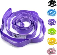 Yoga Stretch Strap with Loops Exercise Flexibility Band