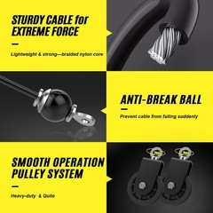 Concho Weight Pulley System, Upgraded Cable Pulley System Gym with Adjustable…