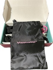 RENARANRING Pilates Bar Kit Pink Portable 3 Levels Resistance Bands Guide Bag