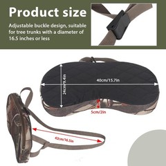YlBOBO Saddle Hunting Knee Pad & Seat Cushion – Portable 2-in-1 Tree Strap Cu…