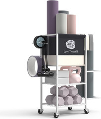 Yoga Mat Storage Rack，Home Gym Storage Rack Gym Workout Equipment Storage Organi