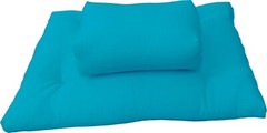 Zafu Zabuton Meditation Yoga Cotton Cushion, Sitting Kneeling Mats Turquoise