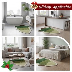 Doormat Christmas, Non Slip Christmas Tree Gingerbread Man Bath Mat, We…