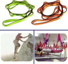 FOSER 2pcs Daisy Chains, Yoga Hammock Extension Strap, 23KN Adjustable Nylon And