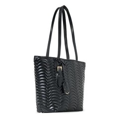 TOTE N°1 Large Structured Tote – Vegan Leather Shoulder Bag for Laptop Black