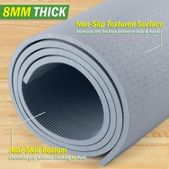 Large Yoga Mat – 6’x4’ Wide Exercise Mat – 8mm Thick Non-Slip Workout Mat