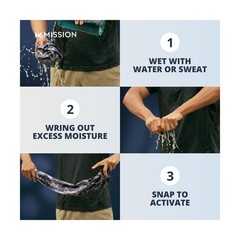 MISSION Max Plus Cooling Towel- Soft, Durable Microfiber – Cools Up… Fast Ship
