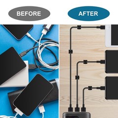 LinkDocs 30 Pieces Adhesive Cable Clips Wire Clips Cable Wire Management Wire…