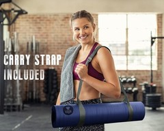 Ultimate Grip Eco-Friendly Yoga Mat with Included Carrying Strap – 72” x 26”