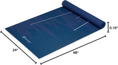 Gaiam Print Yoga Mat, Non Slip Exercise & Fitness Mat for All Types of Yoga, Pil