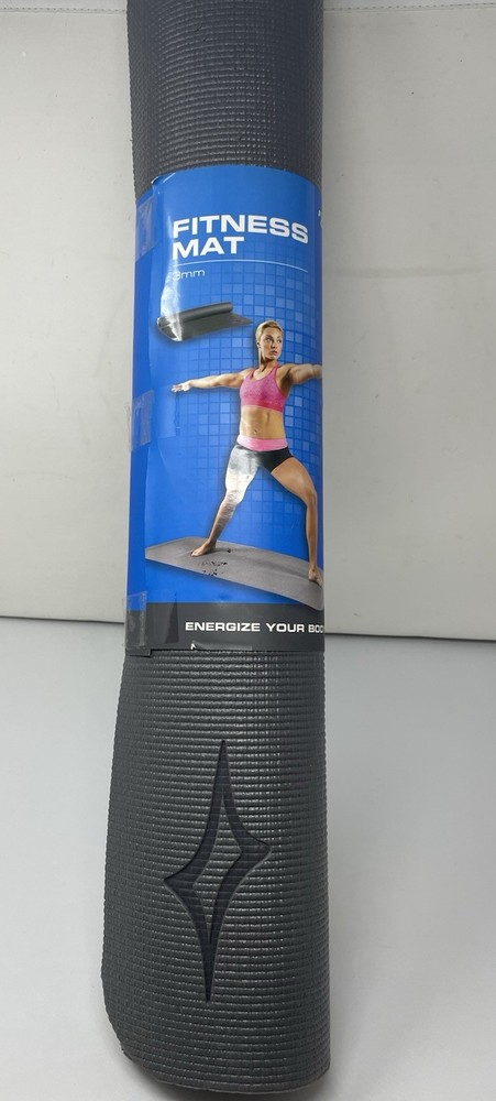 Fitness Gear 3mm Gray Fitness/Yoga Mat 26”x71” NEW