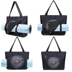 Yoga Mat Bag Carriers Fits All Stuff Tote Zipper Pocket Pilates Carrier