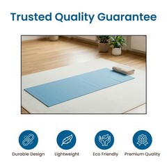 LFH Home Handmade Cotton Yoga Mat Cotton Rug For Exercise, Workout, Fitness -…