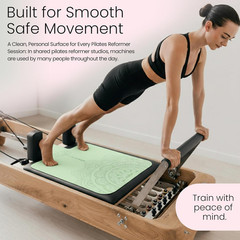 Pilates Reformer Mat Non Slip – Washable Reformer Mat Cover with Grip Socks & Me