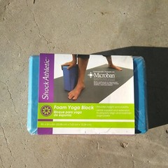 Shock Athletics Brand Yoga Block Blue 9 x 6 x 3