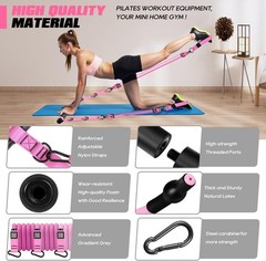 Luxury Pilates Tool Set – Compact & Portable with Progressive Resistance Bands