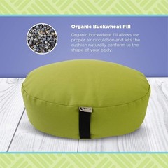 Zafu Meditation Pillows Sitting on Floor Yoga Cushion Cotton/Buckwheat fill Yoga