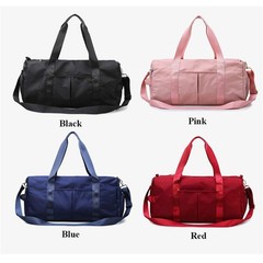 Sports Gym Bag for Women Travel Duffel Bag with Wet Pocket and Shoes Compartm…