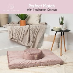 Secret Garden Large Zabuton Meditation Cushion (36″ x 28″ x2.25″)