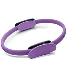Pilates Ring–15″ Fitness Circle Lightweight Durable Foam Padded Handles Flexible