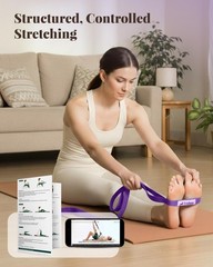 Versatile Physical Therapy Strap with Loops – Yoga & Rehab Essentials 75″