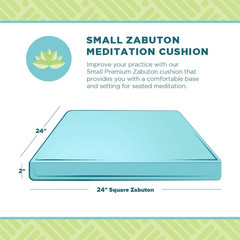 Zabuton Meditation Cushion – Comfortable Yoga Seat, Washable Cotton, USA Made