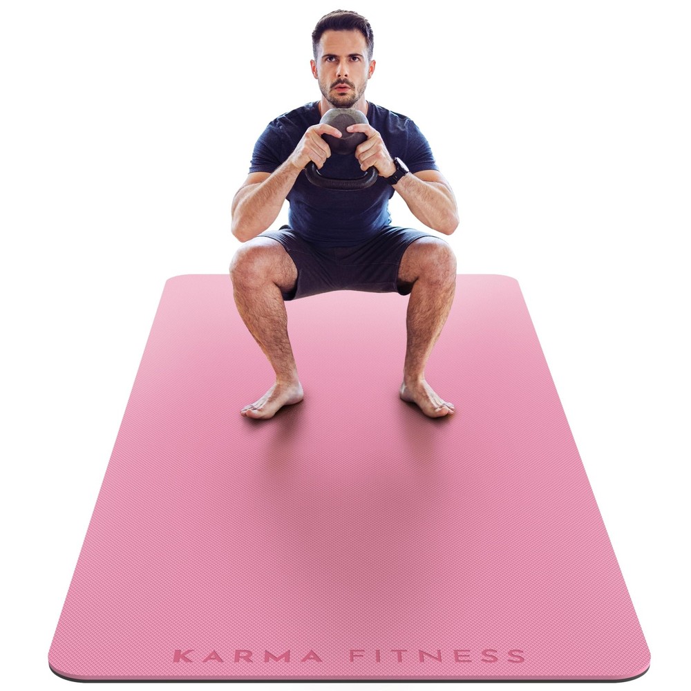 Large Exercise Mat – Extra Thick 10mm Workout Mat (72″x32″) – Non-Sl