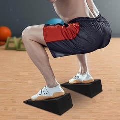 2Pcs Wedge Block Yoga Brick Foot Stretcher Training Equipment Balancing Practice