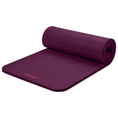 Retrospec Solana Yoga Mat 1″ Thick w/Nylon Strap for Men 1 inch, Boysenberry