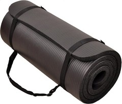 Exercise Yoga Mat 1-Inch Thick Gym Pilates Meditation Fitness 72″L x 24″W x 1″Th