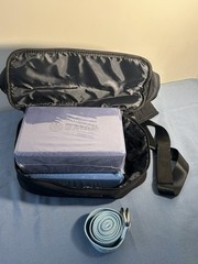BEYOND YOGA Convertible Backpack Gym Bag + 2 Stretch blocks & Yoga Strap NWT