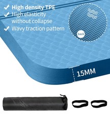 Large Exercise Mat – 15mm/20mm/30mm Thick Yoga Mat | Workout Mat for Fitness,…