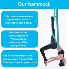 Aerial Hammock, 16.4ft 9.2ft Swing Set for Anti-Gravity Yoga, Dance, Acrobatics