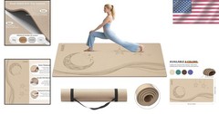 Spacious 72×40 Non-Slip Yoga Mat, Ideal for Pilates, Strength Training & More
