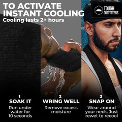 Tough Outdoors Cooling Towel – Cooling Towels for Neck & Face – Ice Wrap & Sw…