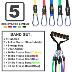 11*Resistance Bands Working Out Elastic Exercice Loop Bands for Physical Therapy