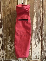 Prosource Large Pink Canvas Yoga Mat Bag 1-Mat Zip Pocket Adjustable Strap