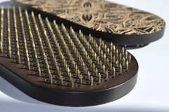 Sadhu Board “Mandala Flowers” Yellow Galvanized Nails 10 mm/0.4 inch